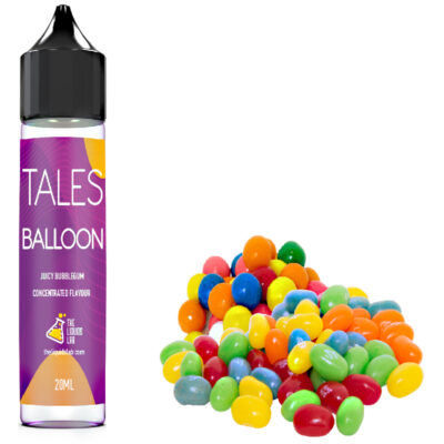 Tales Balloon (20ml to 60ml) - Τα λόγια είναι περιττά! Η πεντακάθαρη γεύση της τσιχλόφουσκας των παιδικών μας χρόνων είναι εδώ! Χωρίς ζάχαρη, με φράουλα και μαστιχωτή αίσθηση, είναι must για όσους ζητούν μια ανέμελη ατμιστική χαρά!