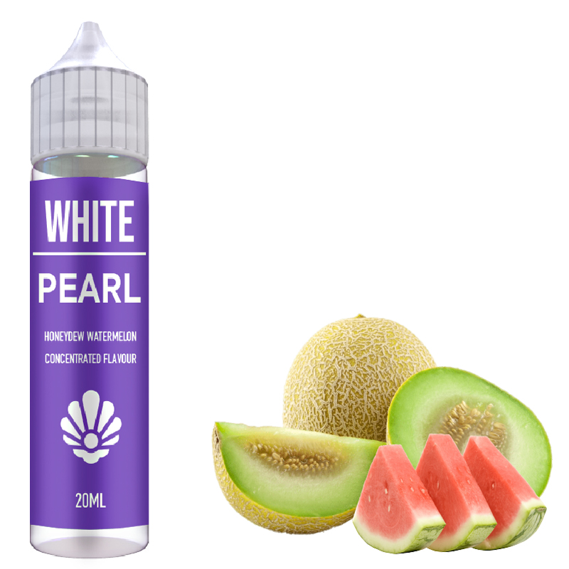 White Pearl (20ml to 60ml) -Ένας υπέροχος συνδυασμός πεπόνι- καρπούζι με μια αίσθηση δροσιάς.