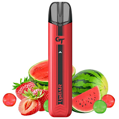 Upends UpBAR GT Watermelon Strawberry Bubblegum 20mg 2ml - Λαχταριστή τσιχλόφουσκα καρπούζι φράουλα.