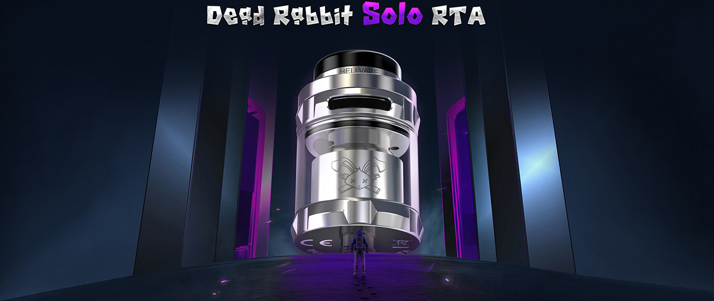Hellvape Dead Rabbit Solo RTA 2ml/4ml Mate Black - Ο Dead Rabbit Solo RTA της Hellvape είναι ένας επισκευάσιμος ατμοποιητής ηλεκτρονικού τσιγάρου που σχεδιάστηκε για μονή αντίσταση. Έχει διάμετρο 24mm και μπορεί να χωρέσει 2ml ή 4ml υγρού αναπλήρωσης χρησιμοποιώντας το τζαμάκι bubble. Ο ατμοποιητής διαθέτει εξαιρετική σχεδίαση ροής αέρα με κυψελοειδή μορφή.