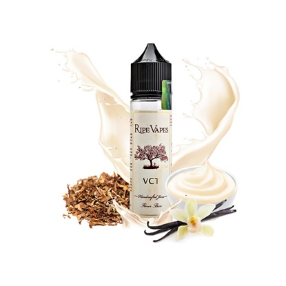 Ripe Vapes VCT (Vanilla Custard Tobacco) 20ml/60ml - Γλυκιά και ντελικάτη κρέμα βανίλιας με επίγευση καπνού και ψημένο αμύγδαλο. Ο γευστικός συνδυασμός που έχει βραβευθεί για την μοναδική και ξεχωριστή γεύση του. Ένα gourmet Καπνικό flavor shot με την υπογραφή της Ripe Vapes! Ανακαλύψτε τον βασιλιά των gourmet υγρών αναπλήρωσης με την πιο λαχταριστή κρέμα βανίλια που έχετε δοκιμάσει!